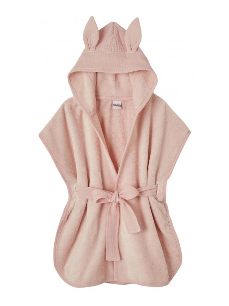 Peignoir bébé et enfant à capuche en bambou BB&CO Rose clair - Kiabi