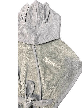 Peignoir bébé et enfant à capuche en bambou BB&CO