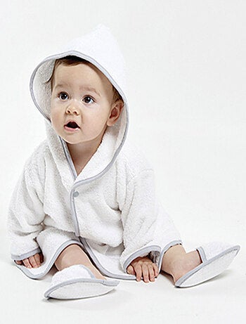 PEIGNOIR BLANC AVEC MULES