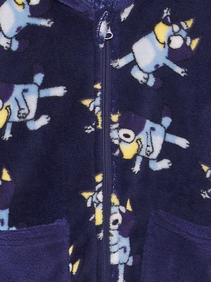 Peignoir 'Bluey' en polaire Bleu - Kiabi