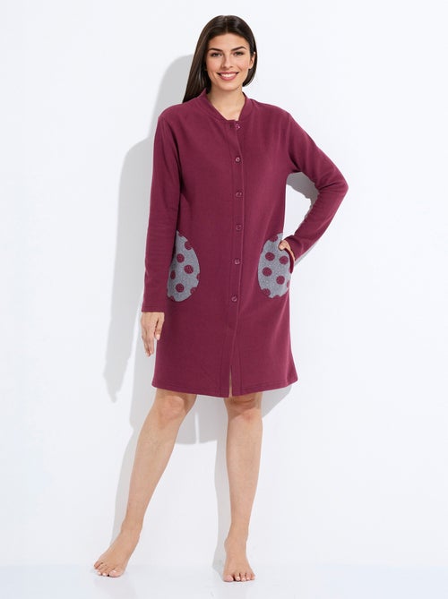 Peignoir boutonné court maille milano - Afibel - Kiabi