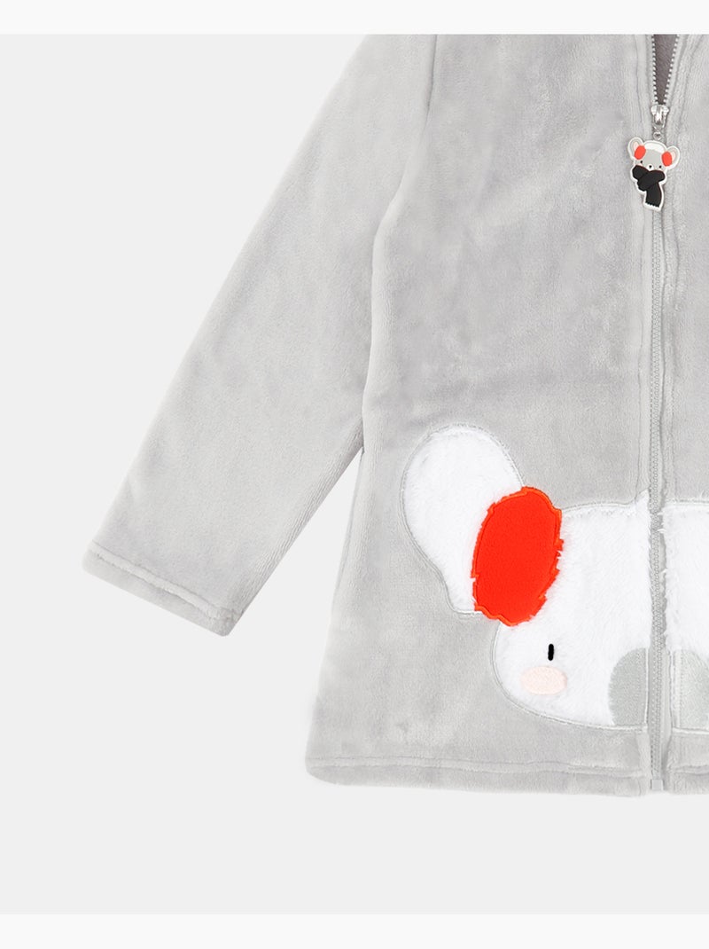 Peignoir chaud à manches longues ADMAS pour fille Gris - Kiabi