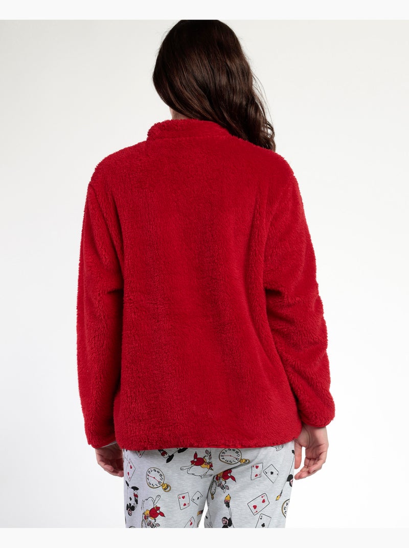 Peignoir chaud à manches longues Alice pour femme Disney Rouge - Kiabi