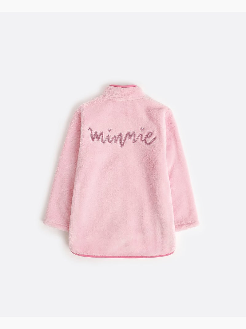 Peignoir chaud à manches longues Disney Minnie Chic pour filles Rose - Kiabi