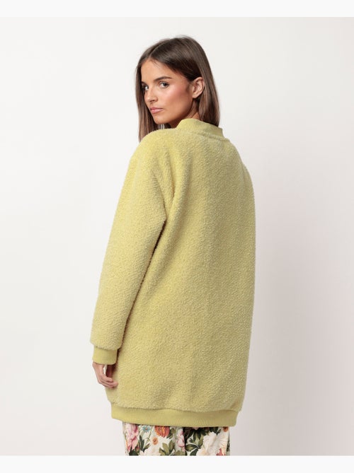 Peignoir chaud à manches longues en cretonne pour femme ADMAS GARDEN - Kiabi Peignoir chaud à manches longues en cretonne pour femme ADMAS GARDEN - Kiabi