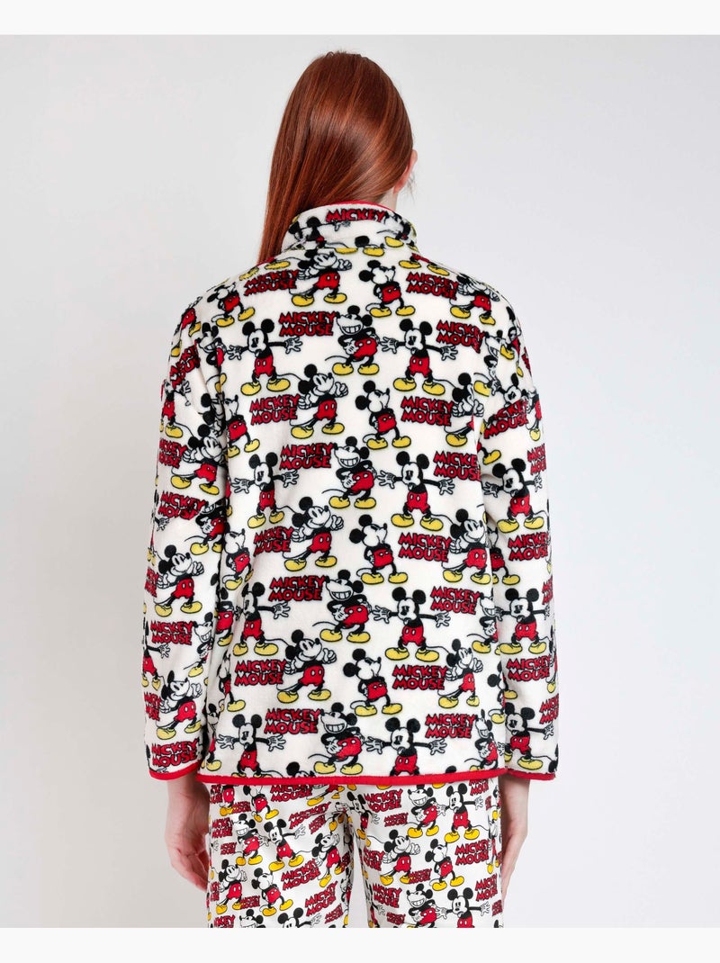 Peignoir chaud à manches longues Mickey pour femme de Disney Rouge - Kiabi