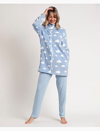 Peignoir chaud à manches longues pour femme >