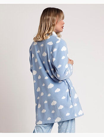 Peignoir chaud à manches longues pour femme >