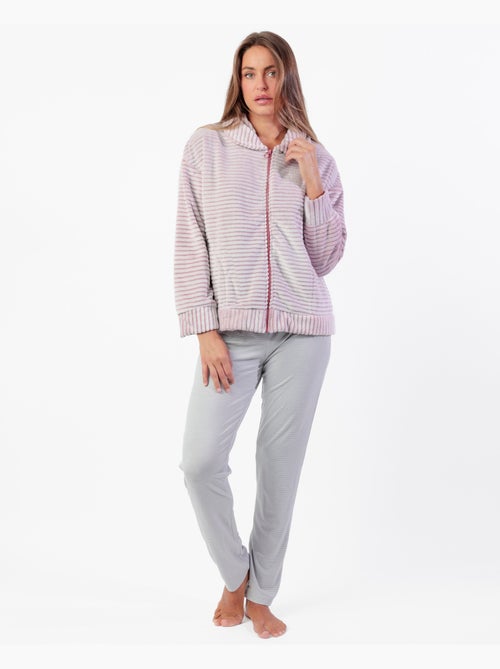 Peignoir chaud à manches longues pour femme ADMAS CLASSIC Magic Time - Kiabi Peignoir chaud à manches longues pour femme ADMAS CLASSIC Magic Time - Kiabi