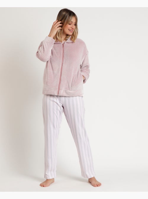 Peignoir chaud à manches longues pour femme ADMAS CLASSIC Magic Time - Kiabi