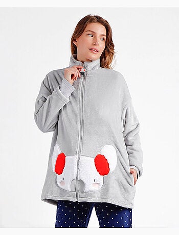 Peignoir chaud à manches longues pour femme ADMAS Good Morning Mouse