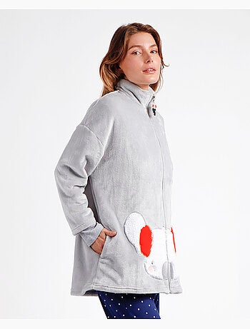Peignoir chaud à manches longues pour femme ADMAS Good Morning Mouse