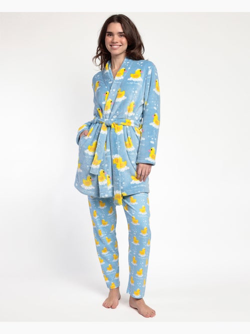 Peignoir chaud à manches longues pour femme ADMAS Sweet Duckling - Kiabi Peignoir chaud à manches longues pour femme ADMAS Sweet Duckling - Kiabi