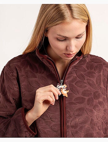 Peignoir chaud à manches longues pour femme Disney Chip N'Dale