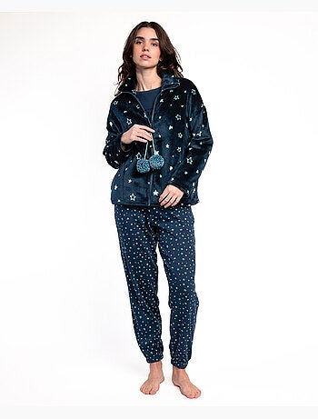 Peignoir chaud à manches longues pour femme, idéal en pyjama, RESTEZ À LA MAISON