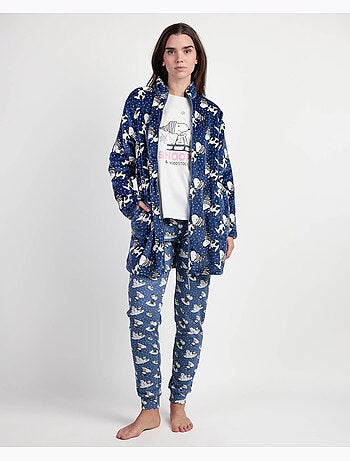 Peignoir chaud à manches longues pour femme PEANUTS Snow Drift