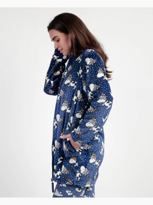 Peignoir chaud à manches longues pour femme PEANUTS Snow Drift - Kiabi Peignoir chaud à manches longues pour femme PEANUTS Snow Drift - Kiabi