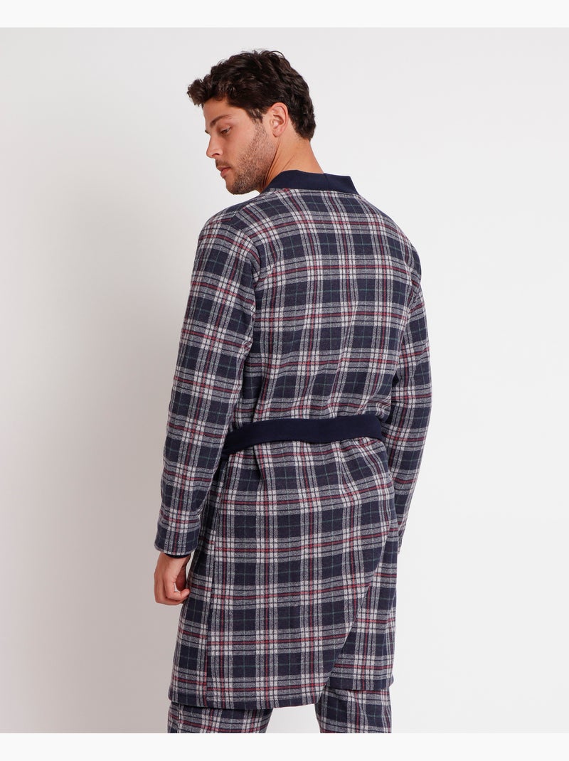 Peignoir chaud à manches longues pour homme ANTONIO MIRO Bleu marine - Kiabi