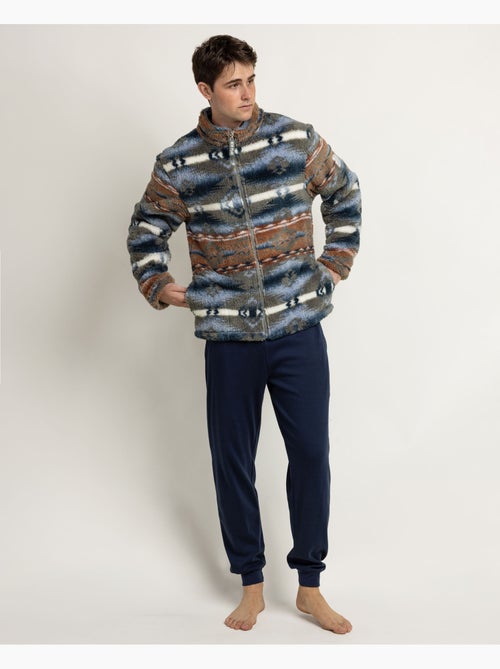 Peignoir chaud à manches longues pour homme NEW PLAN - Kiabi Peignoir chaud à manches longues pour homme NEW PLAN - Kiabi