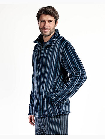 Peignoir chaud à manches longues pour homme STAY AT HOME
