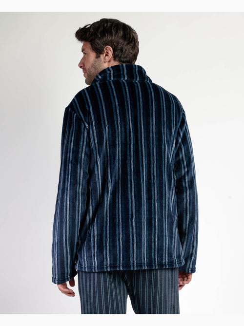 Peignoir chaud à manches longues pour homme STAY AT HOME - Kiabi Peignoir chaud à manches longues pour homme STAY AT HOME - Kiabi