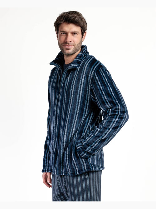 Peignoir chaud à manches longues pour homme STAY AT HOME - Kiabi Peignoir chaud à manches longues pour homme STAY AT HOME - Kiabi