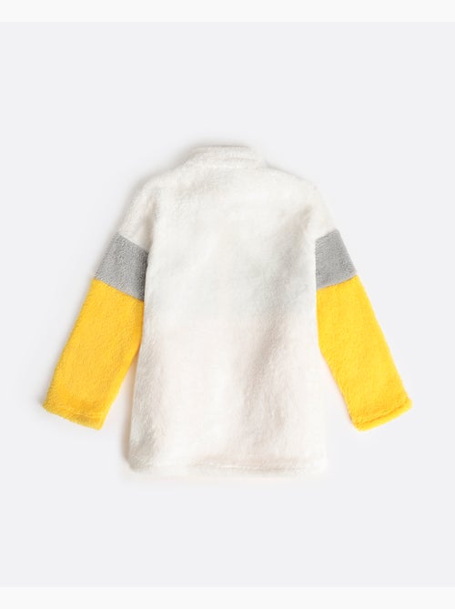 Peignoir chaud à manches longues Snoopy à rayures amusantes pour filles - Kiabi Peignoir chaud à manches longues Snoopy à rayures amusantes pour filles - Kiabi