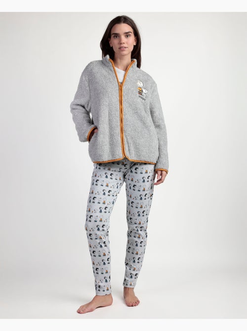 Peignoir chaud à manches longues Snoopy & Friends pour femme PEANUTS - Kiabi Peignoir chaud à manches longues Snoopy & Friends pour femme PEANUTS - Kiabi