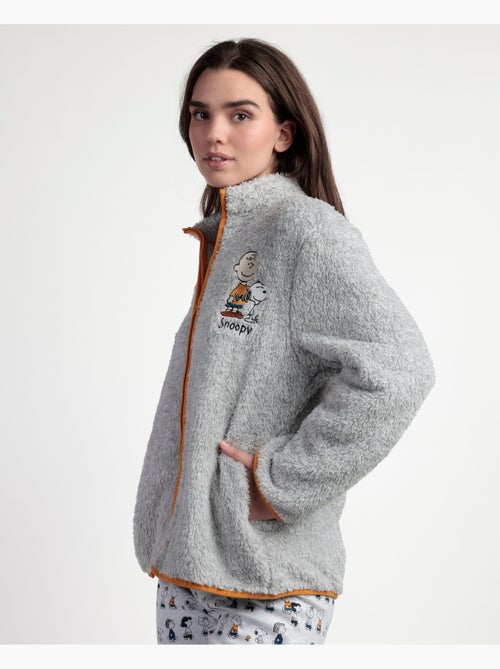 Peignoir chaud à manches longues Snoopy & Friends pour femme PEANUTS - Kiabi Peignoir chaud à manches longues Snoopy & Friends pour femme PEANUTS - Kiabi
