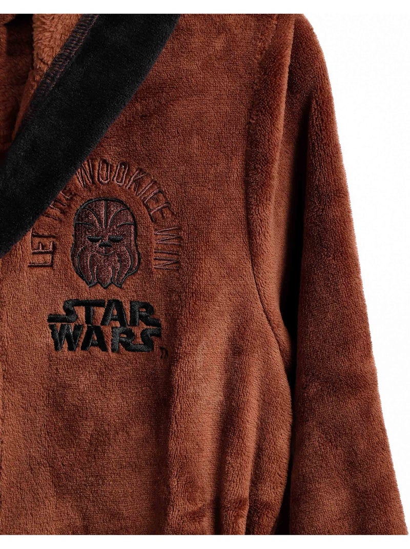 Peignoir chaud à manches longues Star Wars pour garçon Marron - Kiabi