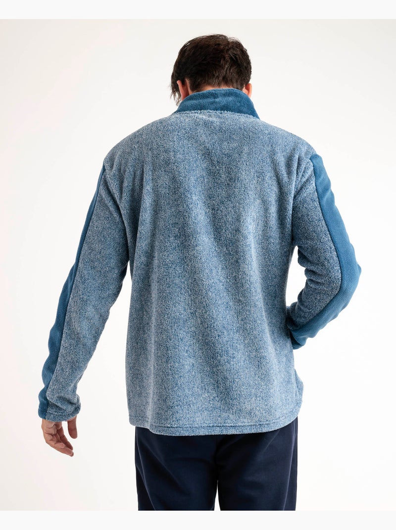 Peignoir chaud texan à manches longues pour homme LOIS Bleu - Kiabi