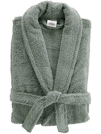 Peignoir col châle en éponge avec ceinture