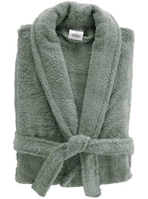 Peignoir col châle en éponge avec ceinture - Kiabi