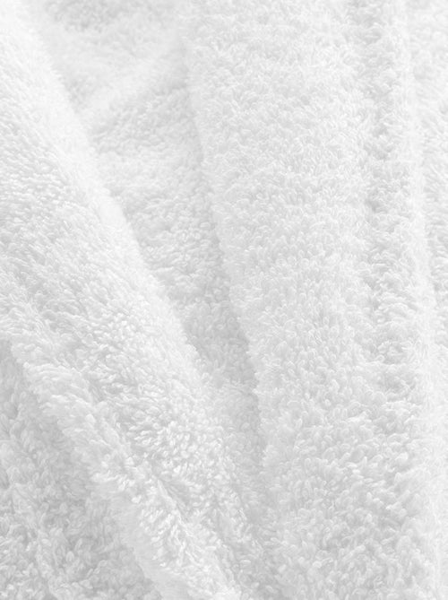 Peignoir col châle éponge Tendresse blanc - Kiabi