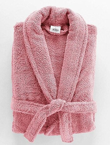 Peignoir col châle éponge Tendresse blanc