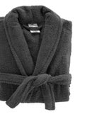 Peignoir Col Chale Tendresse anthracite gris anthracite - Kiabi