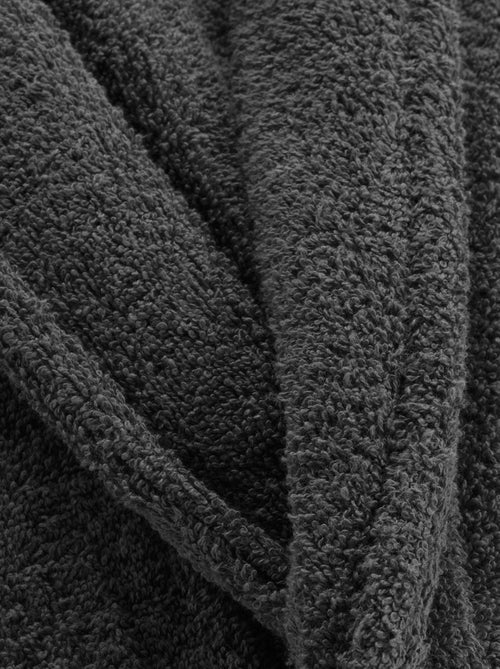 Peignoir Col Chale Tendresse anthracite - Kiabi