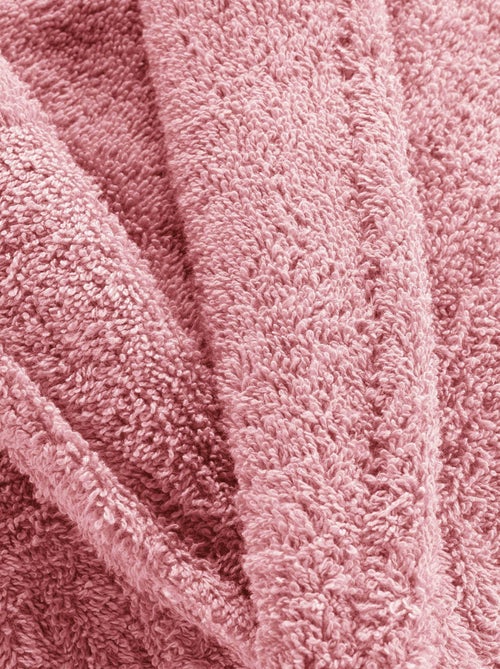 Peignoir Col Chale Tendresse bois de rose - Kiabi