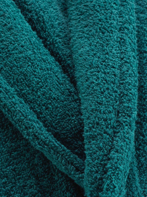 Peignoir Col Chale Tendresse emeraude - Kiabi