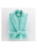 Peignoir Col Chale Tendresse anthracite Vert d'eau - Kiabi