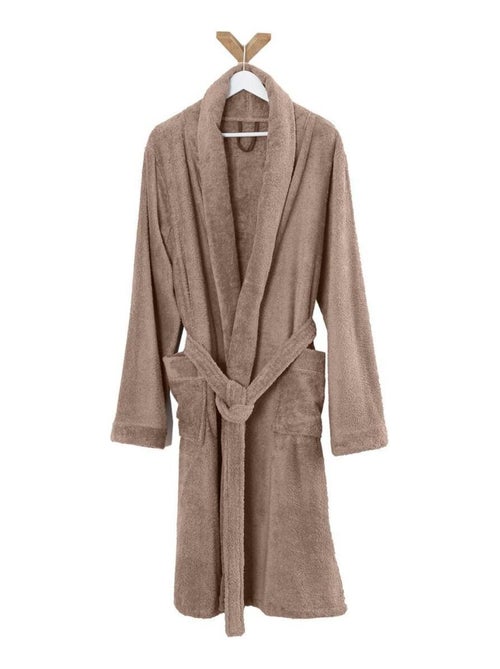 Peignoir coton éponge col chale  éponge PREMIUM - Kiabi
