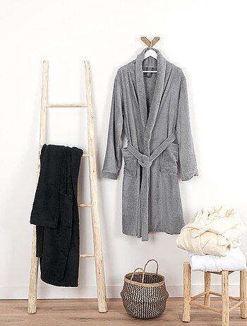 Peignoir coton éponge col chale éponge PREMIUM