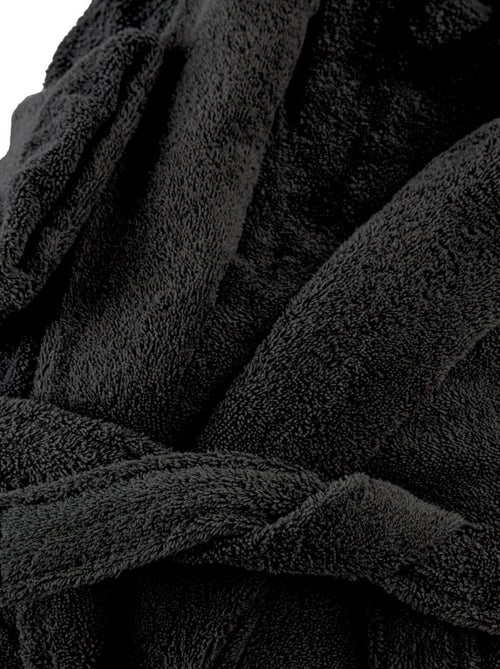 Peignoir coton éponge col chale  éponge PREMIUM - Kiabi