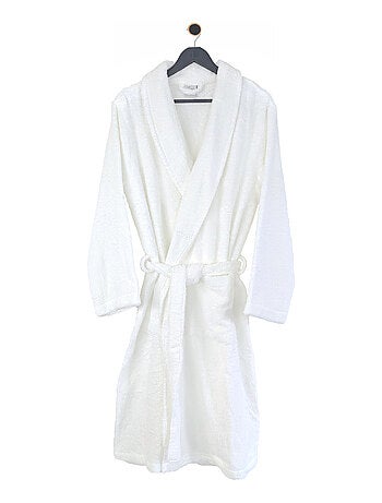 Peignoir coton ROYAL CRESENT col châle
