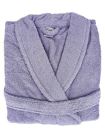 Peignoir coton ROYAL CRESENT col châle
