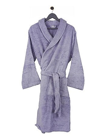 Peignoir coton ROYAL CRESENT col châle