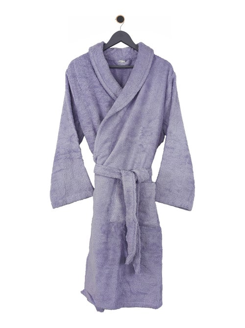Peignoir coton ROYAL CRESENT col châle - Kiabi