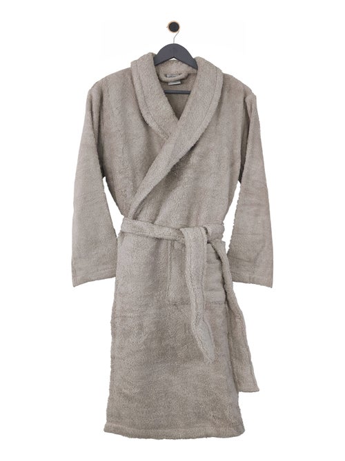 Peignoir coton ROYAL CRESENT col châle - Kiabi