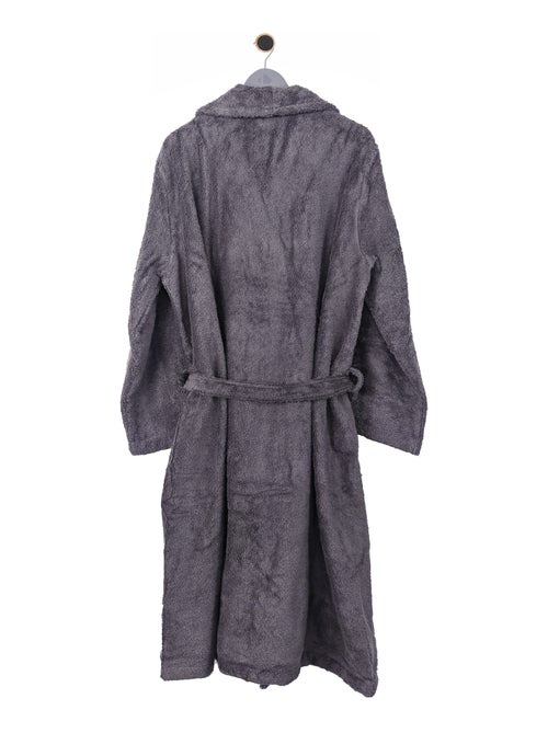 Peignoir coton ROYAL CRESENT col châle - Kiabi
