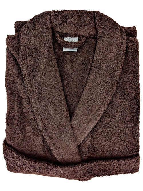 Peignoir coton ROYAL CRESENT col châle - Kiabi